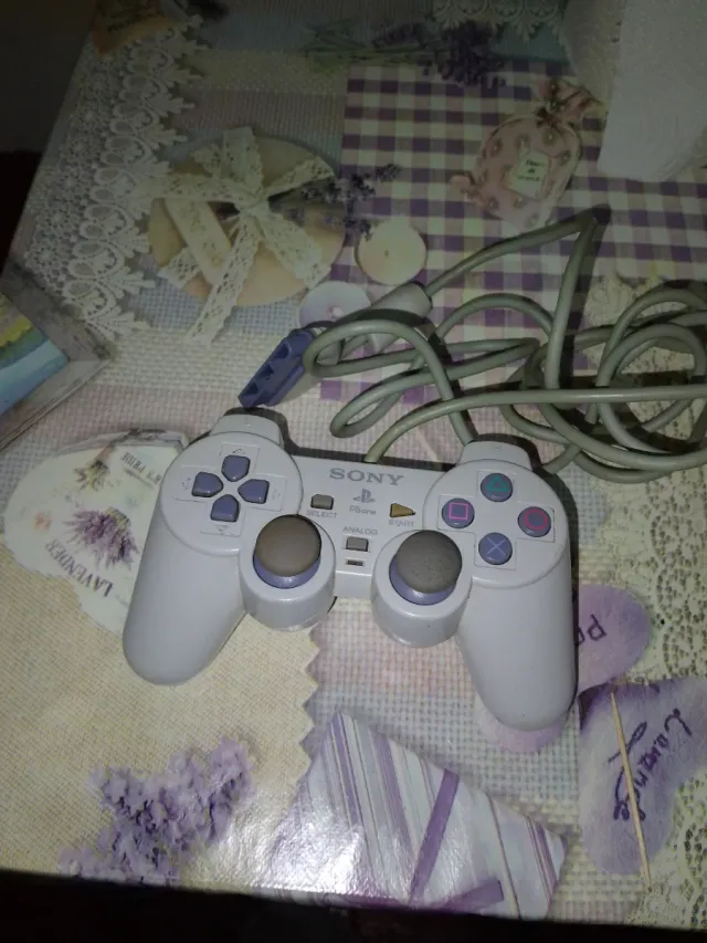 Mando PlayStation 1 Blanco Sony