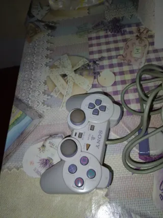 Mando PlayStation 1 Blanco Sony