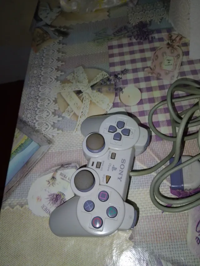 Mando PlayStation 1 Blanco Sony
