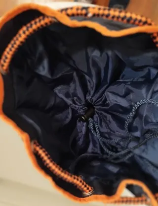 Sacca mono spalla No Limits blu e arancio