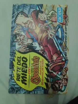 Álbum Cropan Ríete del Miedo Chocostein 12 cromos
