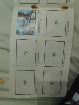 Álbum Cropan Ríete del Miedo Chocostein 12 cromos