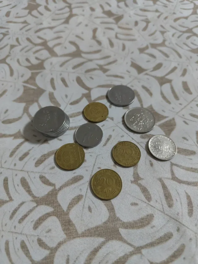 Lote monedas francesas e italianas