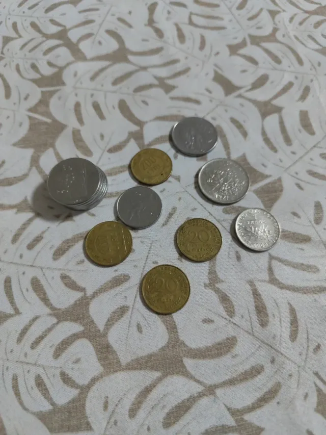 Lote monedas francesas e italianas