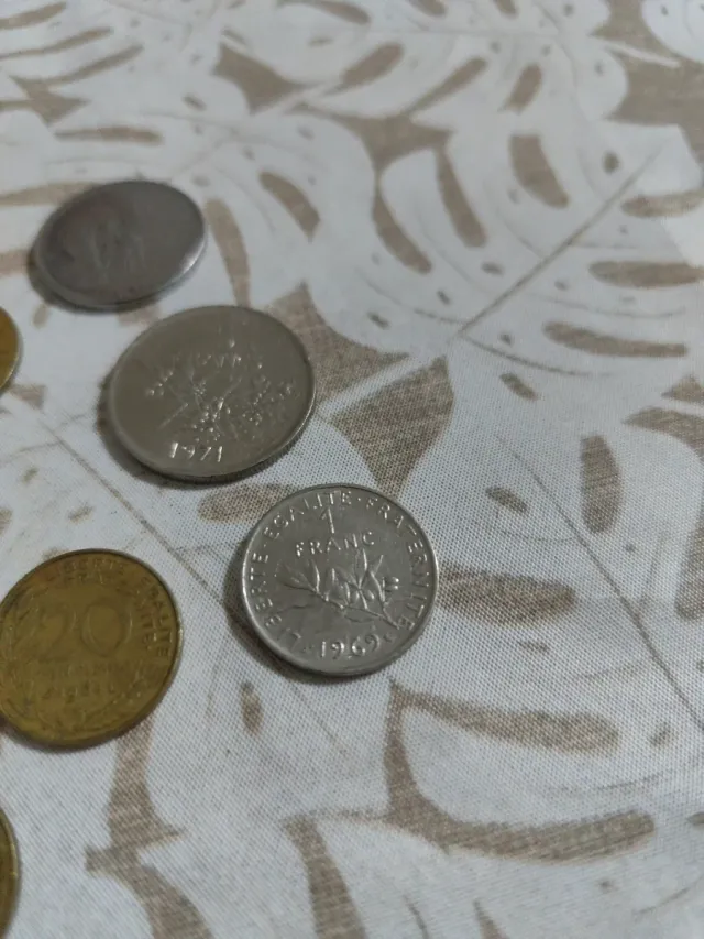 Lote monedas francesas e italianas