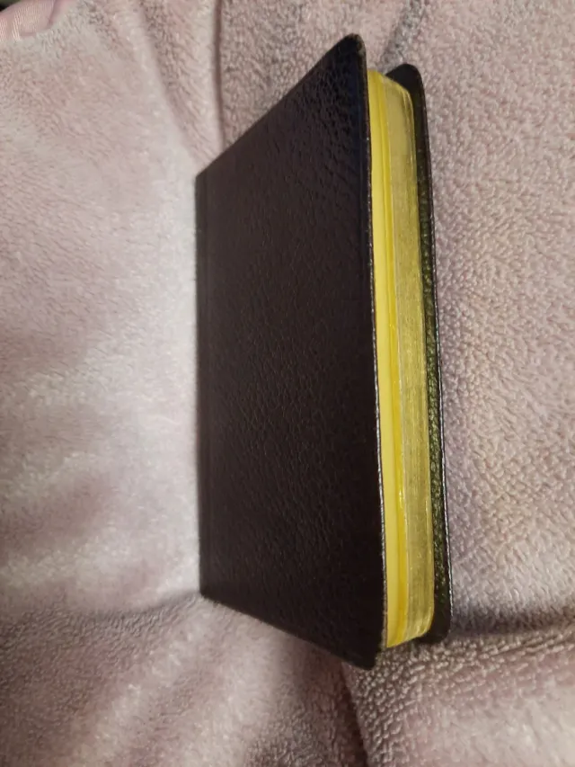 Agenda Piel 1974 Cantos Dorados