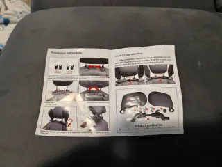 Reposacabezas Coche Negro