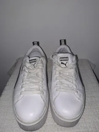 Zapatillas Puma Mujer Blancas y Negras