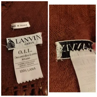 Sciarpa Lanvin vintage marrone