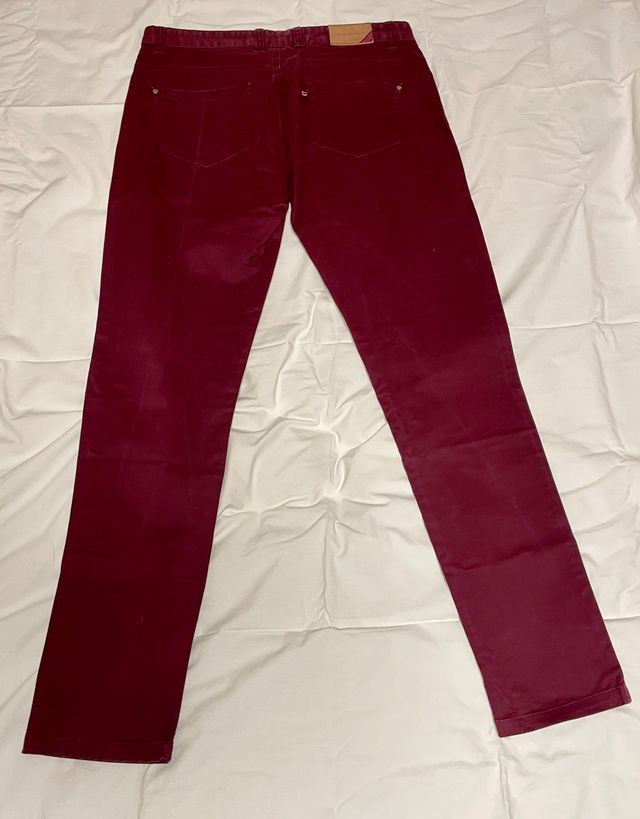 Pantalones Pitillo Rojos