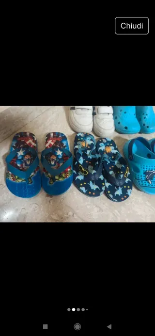Set scarpe e ciabatte bimbo