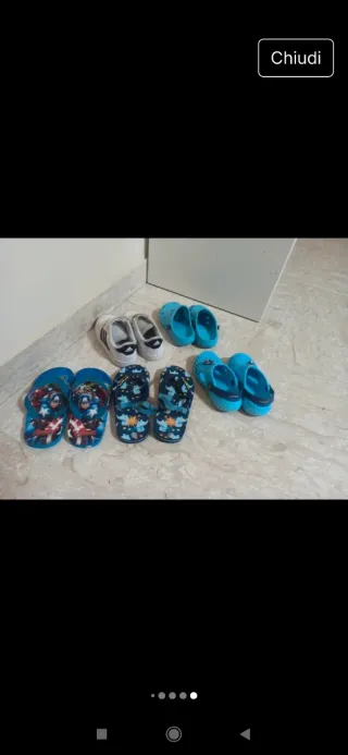 Set scarpe e ciabatte bimbo