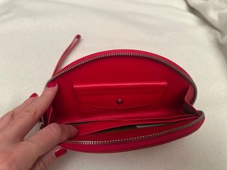 Billetero rojo abanico