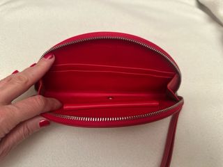 Billetero rojo abanico