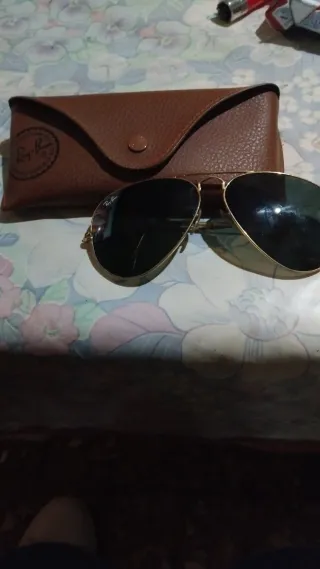 Gafas de Sol Ray-Ban Aviador RB3025 Dorado/Negro