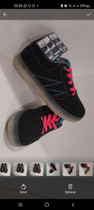Zapatillas MOONLIGHT negras y rosas nuevas