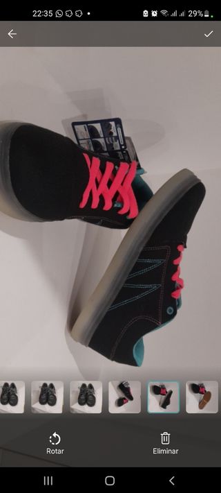 Zapatillas MOONLIGHT negras y rosas nuevas