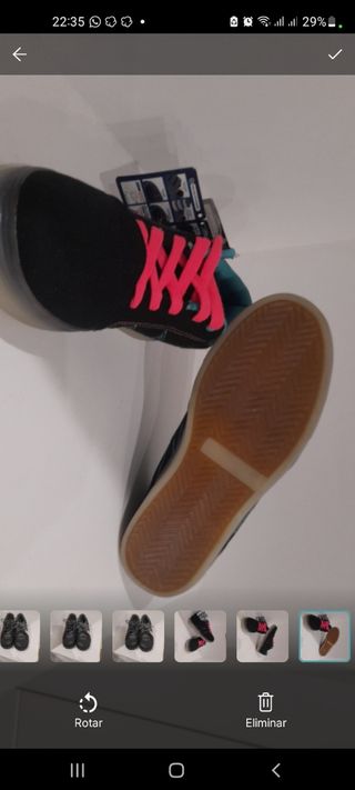 Zapatillas MOONLIGHT negras y rosas nuevas