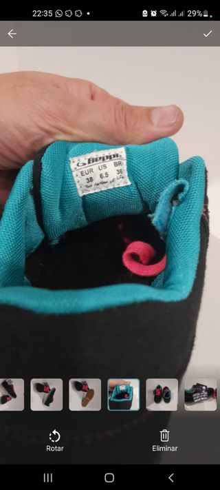 Zapatillas MOONLIGHT negras y rosas nuevas