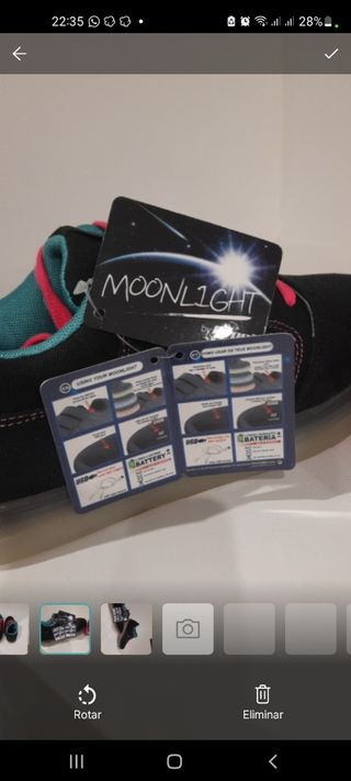 Zapatillas MOONLIGHT negras y rosas nuevas