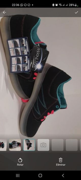 Zapatillas MOONLIGHT negras y rosas nuevas