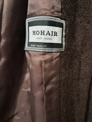 Abrigo de lana marrón