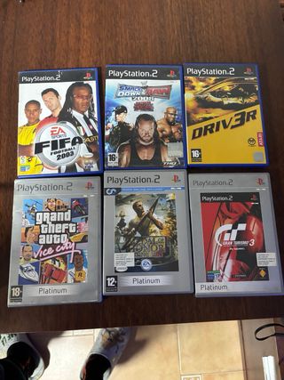 Consola PlayStation 2 con 5 juegos