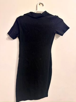 Vestido Polo Zara Negro Talla M
