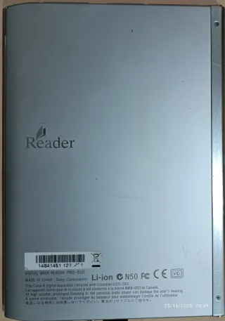 Ebook Sony PRS-650 Plata/Gris
