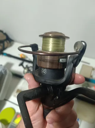 Equipo pesca tres carretes mitchell