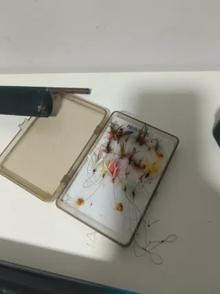 Equipo pesca tres carretes mitchell