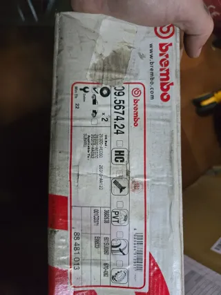 Discos y pastillas freno 5x100 Brembo