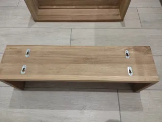 Scaffali/Porta asciugamani in legno e metallo