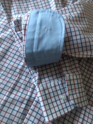 Camisa Tommy Hilfiger Fitted Blanca rayas azul roj