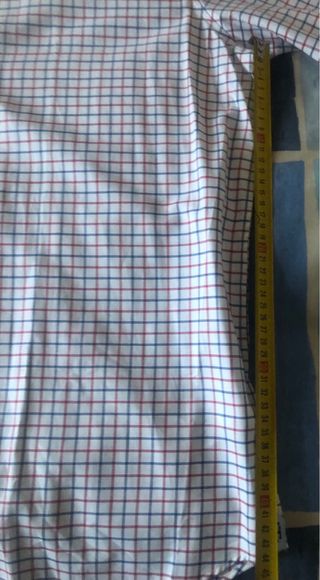 Camisa Tommy Hilfiger Fitted Blanca rayas azul roj