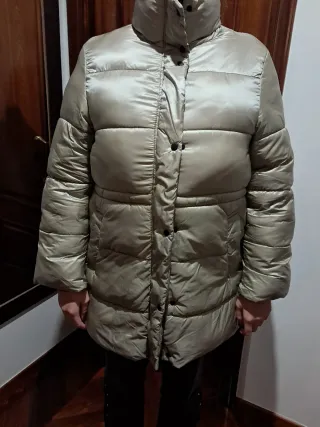 Plumífero Mango Beige