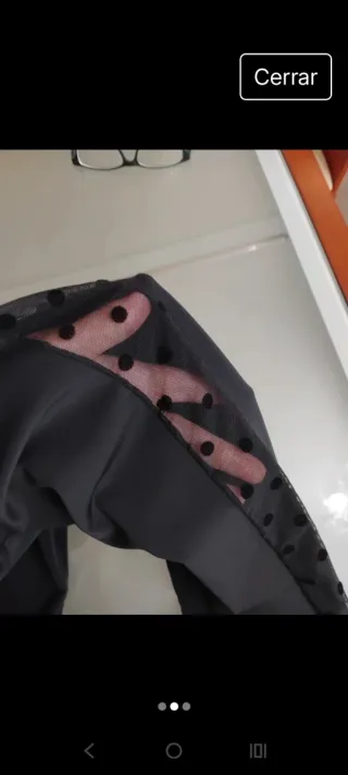 Leggings mujer lunares transparentes