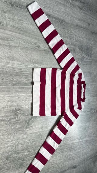 Jersey Zara Rayas Rojo y Blanco