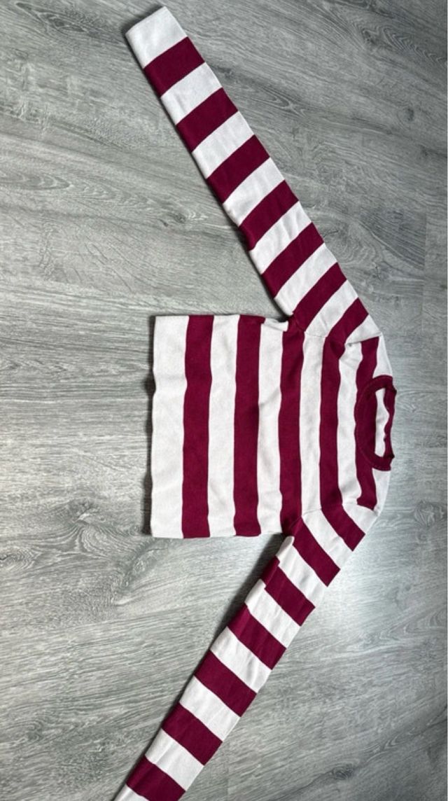 Jersey Zara Rayas Rojo y Blanco