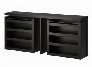 Cabecero in legno IKEA Malm con comodini estraibili