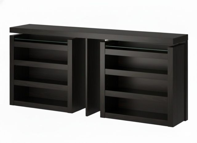 Cabecero in legno IKEA Malm con comodini estraibili