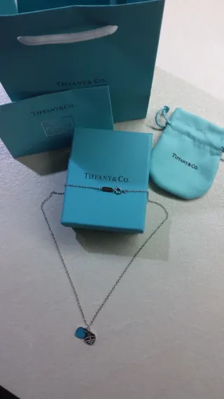 Collana Tiffany & Co. Cuore Blu Argento