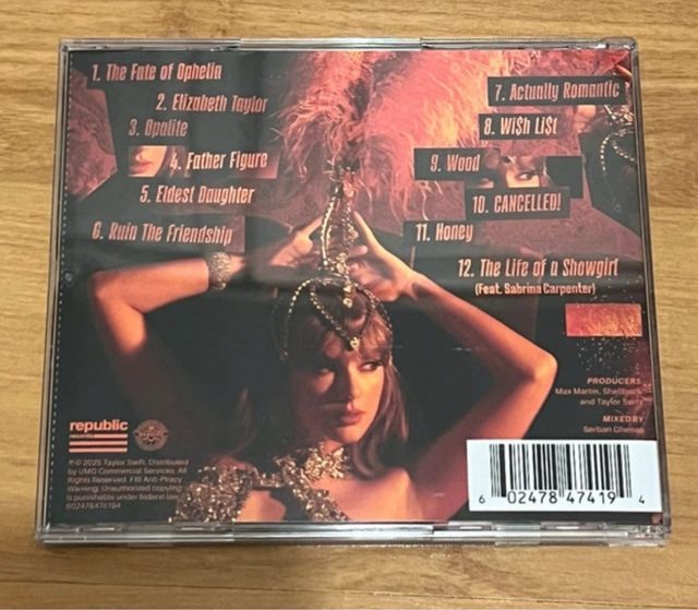 Taylor Swift - The Life Of A Showgirl (CD Firmado)