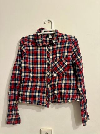 Camisa cuadros tipo leñadora HyM Talla 42