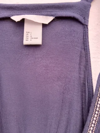 Camiseta tirantes H&M azul marino Talla L