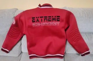 Chaqueta gasolina estilo hockey roja Talla XL