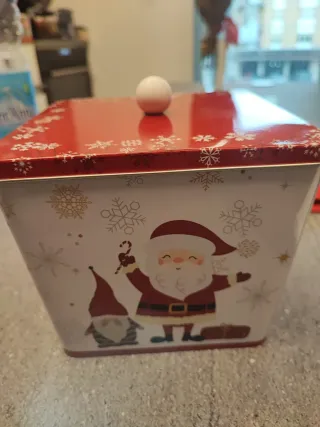 Porta biscotti Natale con gnomi