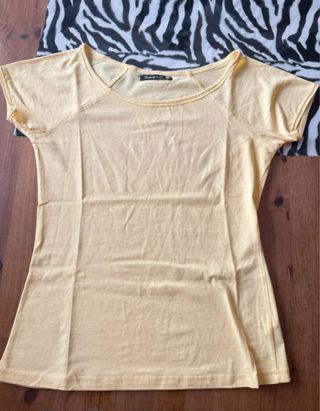 Camiseta manga corta amarilla
