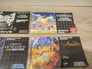 Lote 9 Manuales Mega Drive SEGA