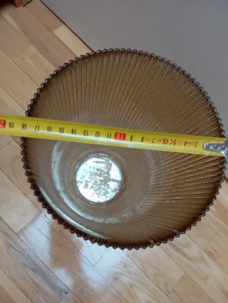 Jarrón Zara Home Cristal Dorado